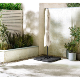 Furniturebox Gretna Cream Square Outdoor Cantilever Parasol and Base - Size: 3m - Wilko - thumbnail 7