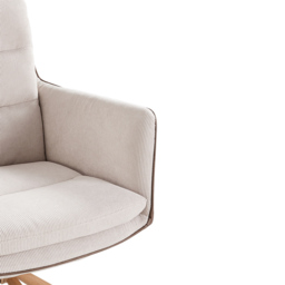 Living and Home Beige Modern Office Chair Accent Chair - Size: Single - Cream - Wilko - thumbnail 5
