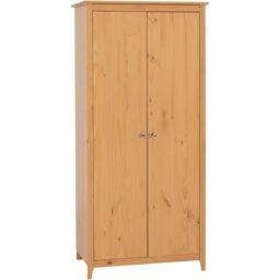 Seconique Oslo 2 Door Antique Pine Wardrobe - Brown - Wilko - thumbnail 3