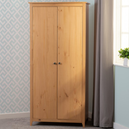 Seconique Oslo 2 Door Antique Pine Wardrobe - Brown - Wilko