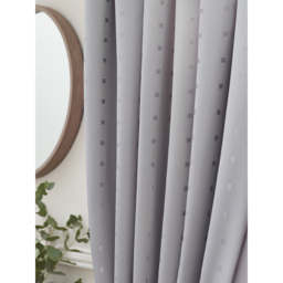 Alan Symonds Madison Silver Ring Top Curtain 168 x 183cm - Size: W 168 x D 183cm - Wilko - thumbnail 5