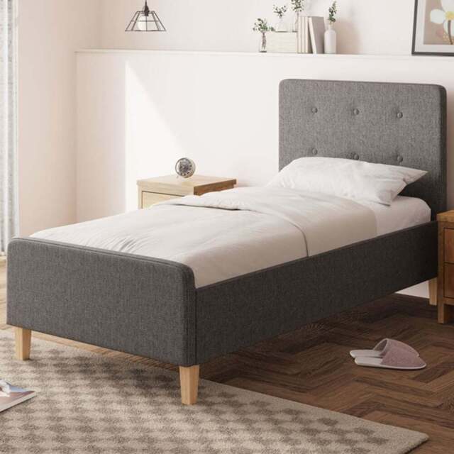 GFW Ashbourne Single Dark Grey Side Lift Ottoman Bed - Wilko - image 1