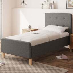 GFW Ashbourne Single Dark Grey Side Lift Ottoman Bed - Wilko - thumbnail 1