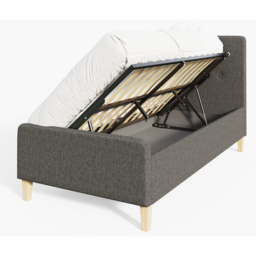 GFW Ashbourne Single Dark Grey Side Lift Ottoman Bed - Wilko - thumbnail 4