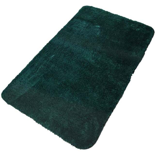 Emerald Green Supersoft Bath Mat 45 x 75cm - Wilko - image 1
