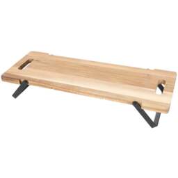 Acacia Wood Cheese Board with Stand - Natural - My Kitchen - Wilko - thumbnail 1