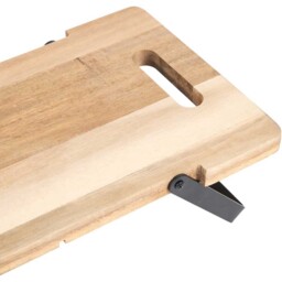 Acacia Wood Cheese Board with Stand - Natural - My Kitchen - Wilko - thumbnail 5