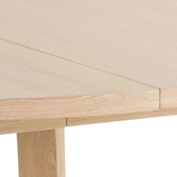 Florence A Line Smoked Oak Round Dining Table - White - Furniture To Go - Wilko - thumbnail 6