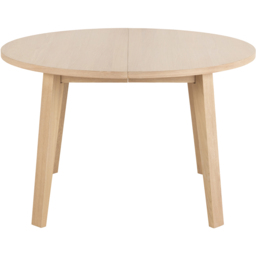 Florence A Line Smoked Oak Round Dining Table - White - Furniture To Go - Wilko - thumbnail 4