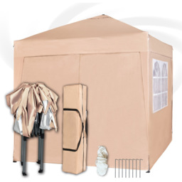 Beige Pop Up Patio Canopy Tent with Removable Sidewalls 2 x 2m - MCC - Wilko - thumbnail 5