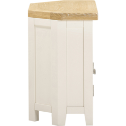 Seconique Windsor 2 Door Ivory and Oak Corner TV Unit - Size: 65 x 80 x 40cm - Ivory/Oak - Wilko - thumbnail 7