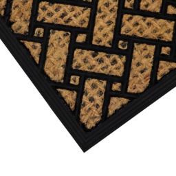 JVL Alba Parquet Woven Scraper Doormat 40 x 60cm - JVL Homewares - Wilko - thumbnail 4