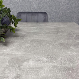 Kosy Koala 6 Seater Wood and Velvet Tufted Dining Set Grey - Multi - Wilko - thumbnail 3