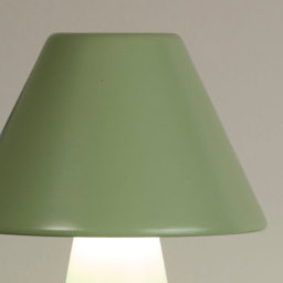 Lighting Collection Cone Sage Green Rechargeable LED Table Lamp - Size: 24.5 x 10 x 10cm - Sage and White - Wilko - thumbnail 5