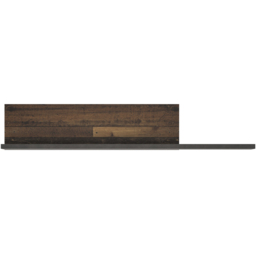Florence Brooklyn Floating Shelf Walnut and Dark Matera Grey - Size: 22 x 120 x 22cm - Furniture to Go - Wilko - thumbnail 4