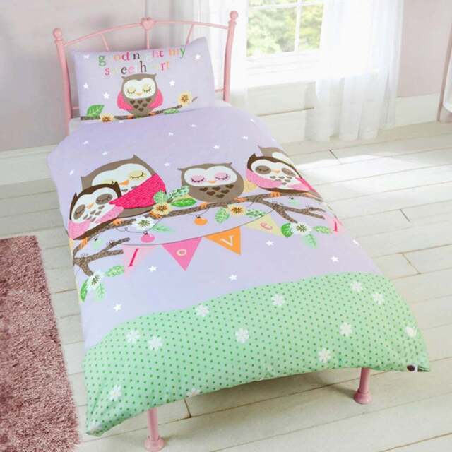 Rapport Home Goodnight Sweetheart Single Multicolour Duvet Cover Set - Pink - Wilko - image 1