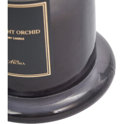 Midnight Orchid Bell Jar Candle - Black - True Aroma - Wilko - thumbnail 6