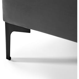 Julian Bowen Sanderson King Size Grey Velvet Bed Frame - Wilko - thumbnail 6