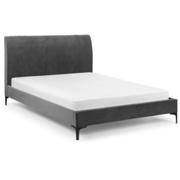 Julian Bowen Sanderson King Size Grey Velvet Bed Frame - Wilko - thumbnail 4