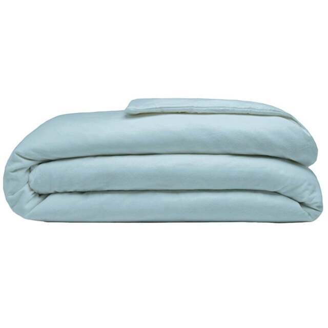Serene Single Blue Brushed Cotton Duvet Cover - Wilko - image 1