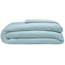 Serene Single Blue Brushed Cotton Duvet Cover - Wilko