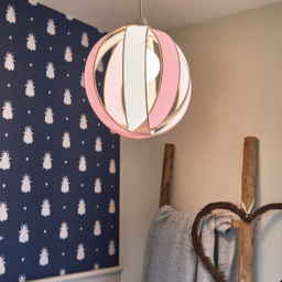 ValueLights J90 Dusky Pink Easy Fit Ceiling Light Shade - Size: 29 x 5.5 x 29cm - Wilko - thumbnail 3