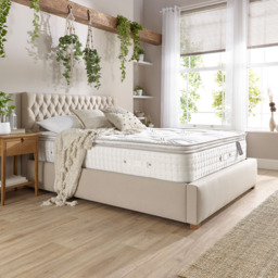Aspire Small Double Natural Pillow Top Micro Spring Pocket Mattress - White - Wilko - thumbnail 5