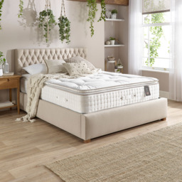 Aspire Small Double Natural Pillow Top Micro Spring Pocket Mattress - White - Wilko - thumbnail 6
