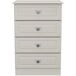 Crowndale Pembroke 4 Drawer Grey Ash Midi Chest of Drawers Ready Assembled - Wilko - thumbnail 3