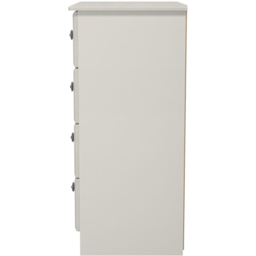 Crowndale Pembroke 4 Drawer Grey Ash Midi Chest of Drawers Ready Assembled - Wilko - thumbnail 5