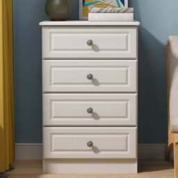 Crowndale Pembroke 4 Drawer Grey Ash Midi Chest of Drawers Ready Assembled - Wilko - thumbnail 1