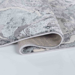 Desire Rugs Solarius Silver Grunge Marbling Abstract Area Rug 160 x 230cm - Wilko - thumbnail 4