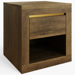 GFW Astley Single Drawer Knotty Oak Lamp Table - Size: 44 x 42 x 38cm - Brown - Wilko - thumbnail 3