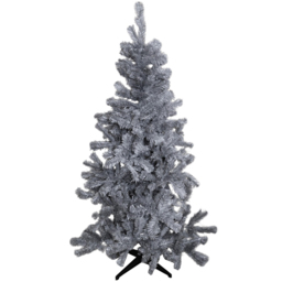 Samuel Alexander Grey Colorado Spruce Artificial Christmas Tree with Wrapped Branches 6ft - Wilko - thumbnail 1