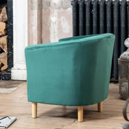 Artemis Home Clio Green Accent Chair - Size: Single - Wilko - thumbnail 4