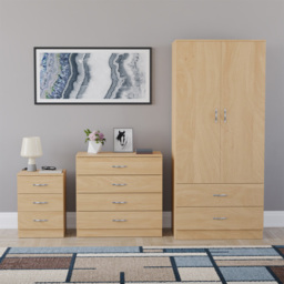 VIDA DESIGNS Riano Pine 3 Piece Bedroom Furniture Set - Wilko - thumbnail 3