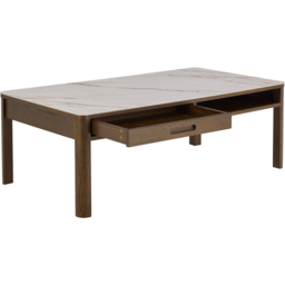 Florence Southampton Single Drawer Single Shelf Cream Ceramic Coffee Table - Size: 45 x 130 x 70cm - Multi - Furniture To Go - Wilko - thumbnail 5