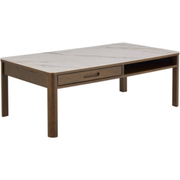 Florence Southampton Single Drawer Single Shelf Cream Ceramic Coffee Table - Size: 45 x 130 x 70cm - Multi - Furniture To Go - Wilko - thumbnail 3