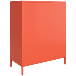 Novogratz Cache 2 Door Orange Metal Locker Storage Cabinet - Size: 101 x 80 x 40cm - Wilko - thumbnail 6