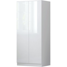 FWStyle Stora 2 Door White Gloss Wardrobe - Wilko - thumbnail 3