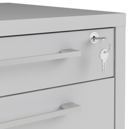 Florence 4 Drawer White Mobile Cabinet - Size: 49.1 x 48.2 x 68.2cm - Furniture to Go - Wilko - thumbnail 6