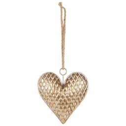 Gold Hanging Heart - Wilko - thumbnail 1