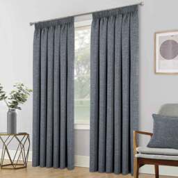 Divante Dusk Blackout Thermal Curtains - Charcoal/183cm/168cm - Wilko