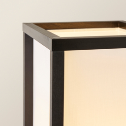 ValueLights Struttura 3 Shelf Fabric Shade Black Shelving Unit Floor Lamp - Size: 159 x 26 x 26cm - Wilko - thumbnail 4