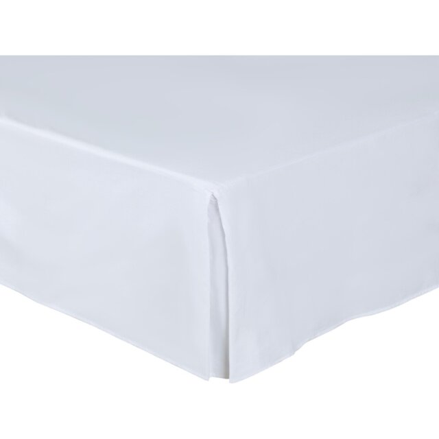 My Home Polycotton Valance Bed Sheet - White/Single - Wilko - image 1