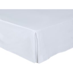 My Home Polycotton Valance Bed Sheet - White/Single - Wilko - thumbnail 1