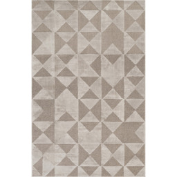 Desire Rugs Hamilton Mocha Geometric Triangle Mosaic Rug 120 x 170cm - Size: 170 x 120 x 1.3cm - Brown - Wilko