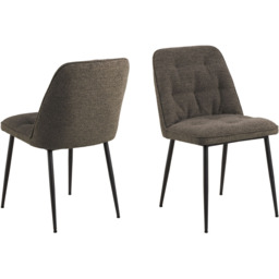 Florence Wicklow Brooke 4 Seater Ceramic Dining Set Brown Black and Taupe - Brown/Black/Taupe - Wilko - thumbnail 4