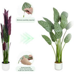 Bird of Paradise Artificial Indoor Plant 160cm - Size: 160 x 30 x 30cm - Green - MCC - Wilko - thumbnail 4