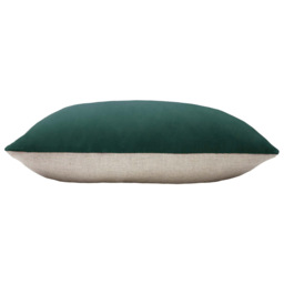 furn. Contra Teal Velvet Cushion - Size: 60 x 40cm - Multi - Wilko - thumbnail 4